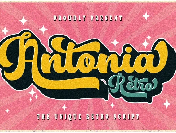 Antonia Retro font