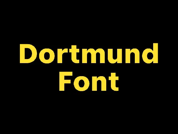 Dortmund font