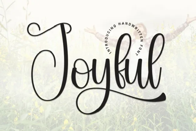 Joyful Script font