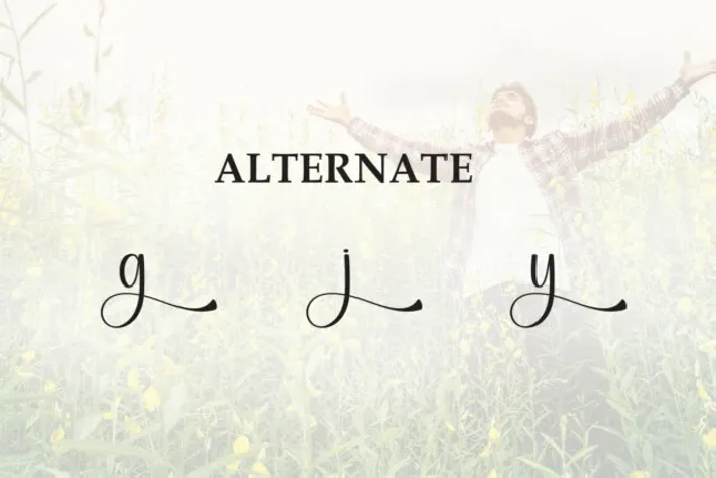 Joyful Script font