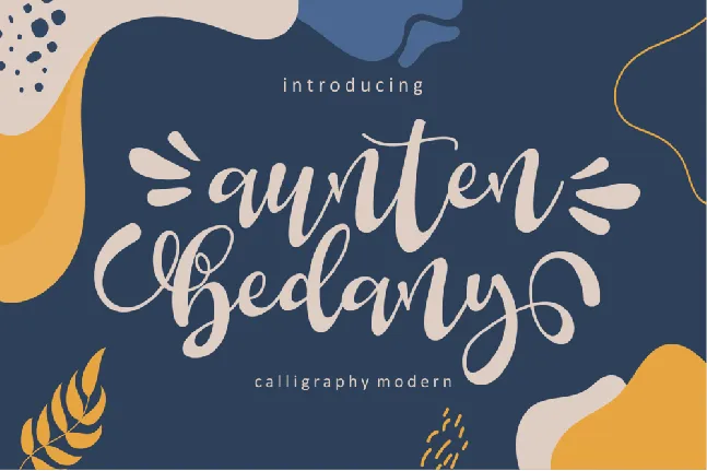 Aunten Bedany font