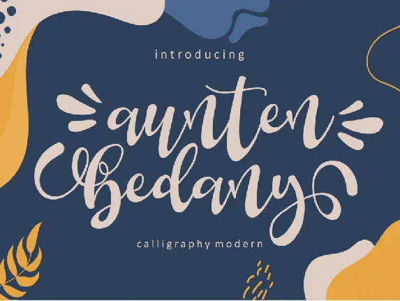 Aunten Bedany font