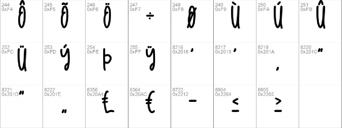 PISANG KEJU font