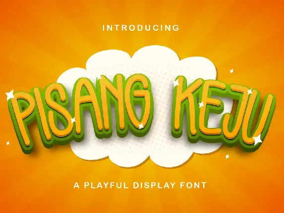 PISANG KEJU font