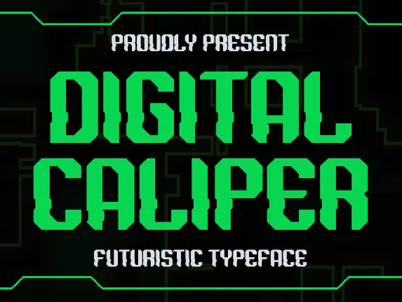 DIGITAL CALIPER font