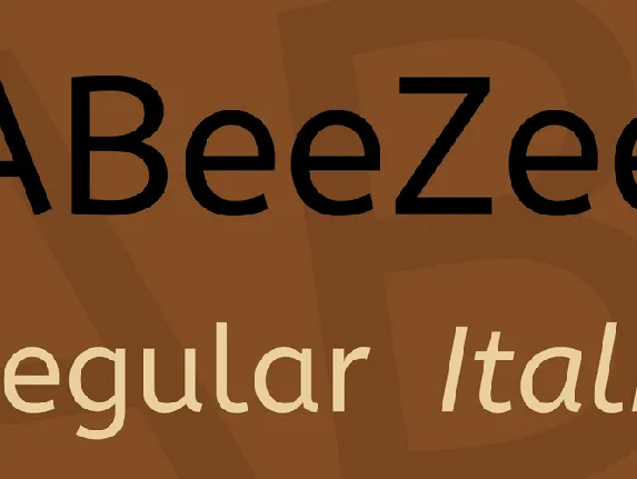 ABeeZee font