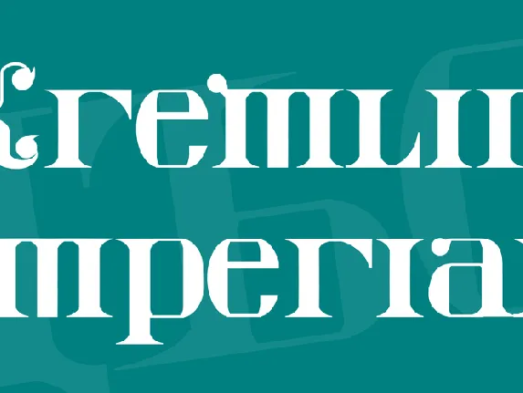 Kremlin Imperial font