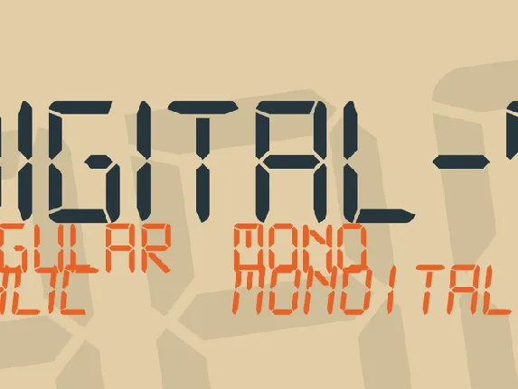 Digital-7 font