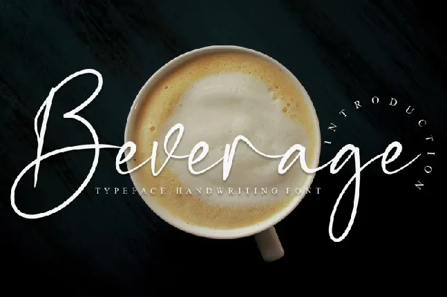 Beverage Script font