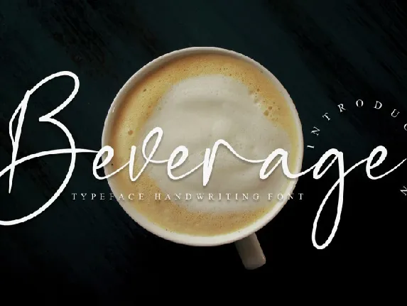 Beverage Script font