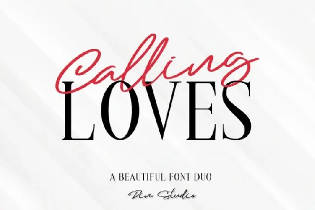 Calling Loves Duo font