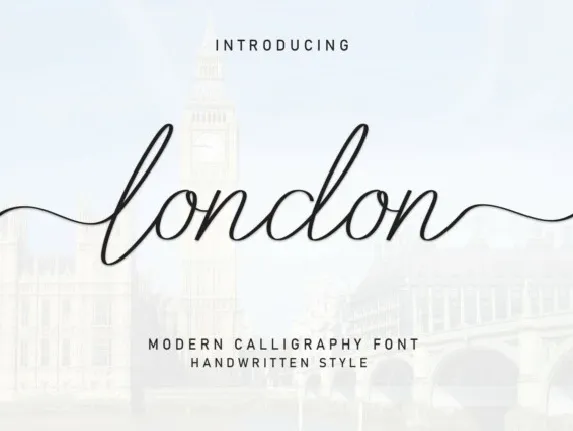 London Script font