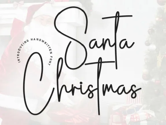 Santa Christmas Script font