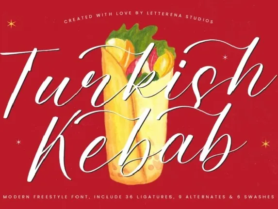 Turkish Kebab font