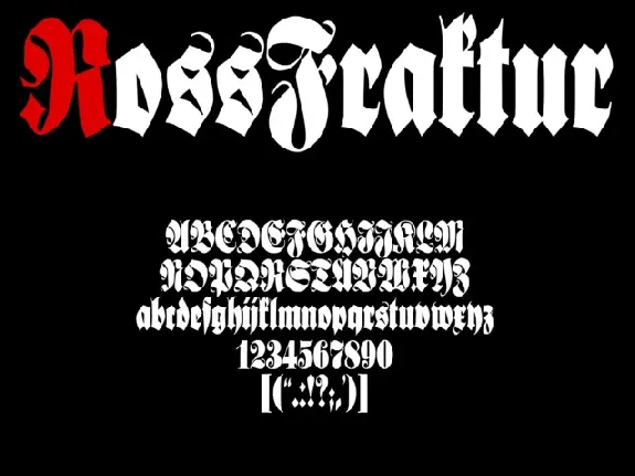 RossFraktur font