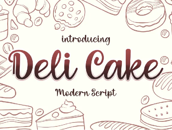 Deli Cake font