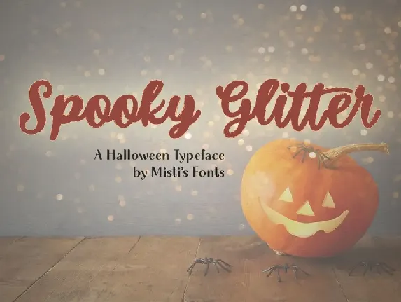 Spooky Glitter font