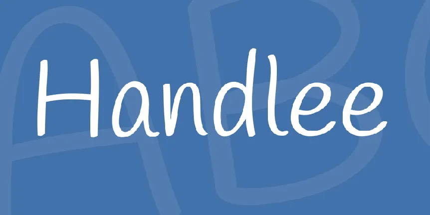 Handlee font