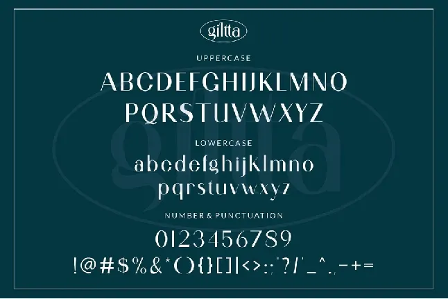 Giltta font