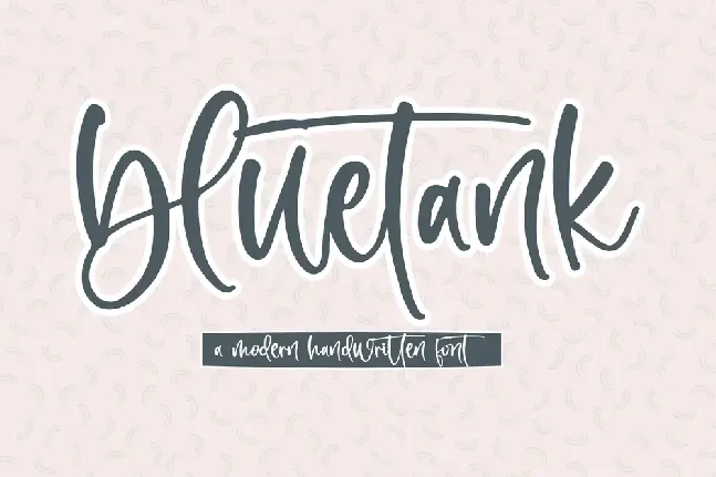 Bluetank font