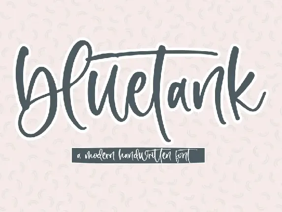 Bluetank font