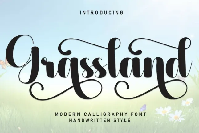 Grassland Script font