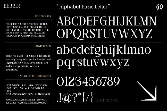 Beliber font