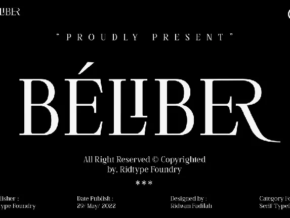 Beliber font