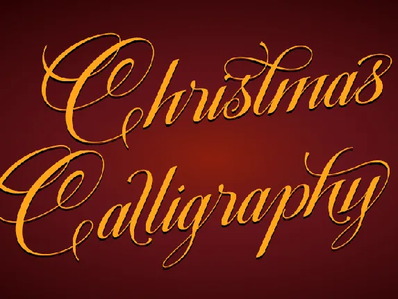 Christmas Calligraphy-Personal font