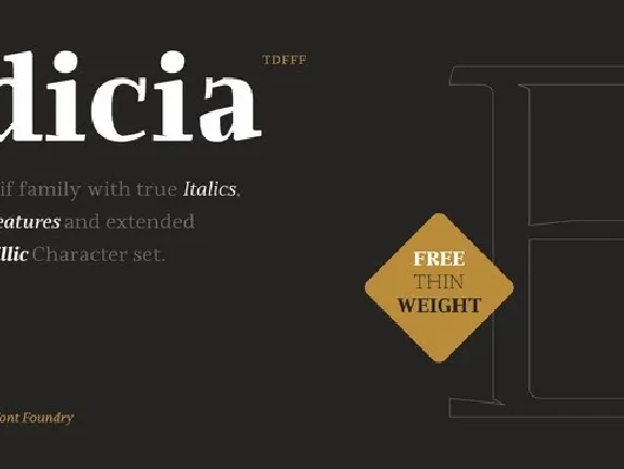 Edicia font