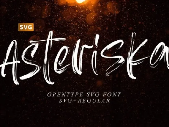 Asteriska SVG font