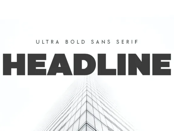 Headline font