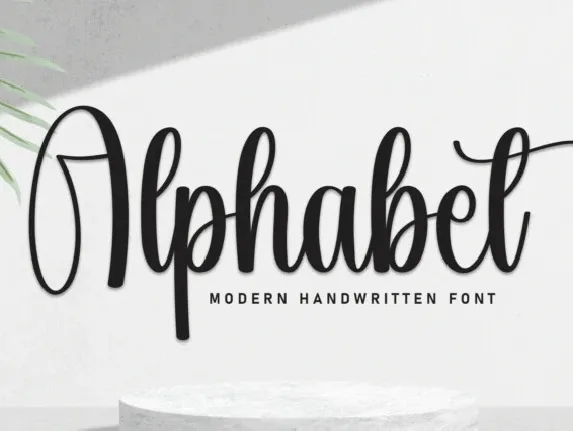 Alphabet Calligraphy font