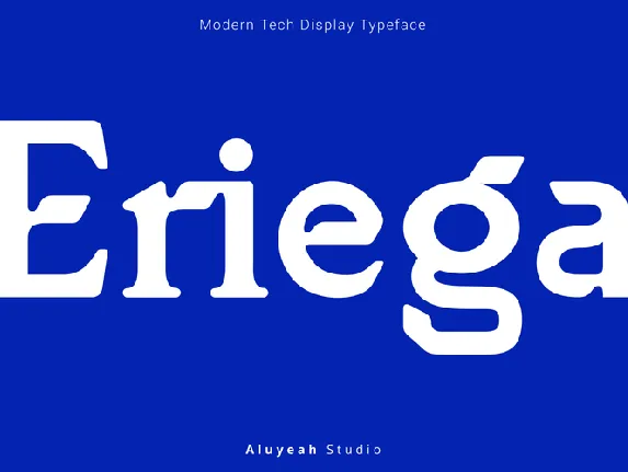 Eriega font