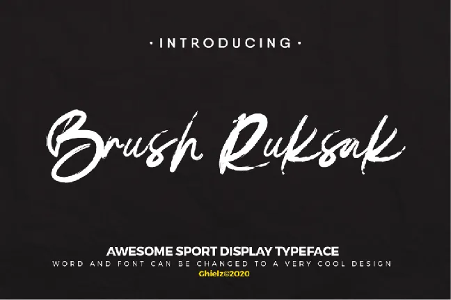 DEMO-BrushRuksak font