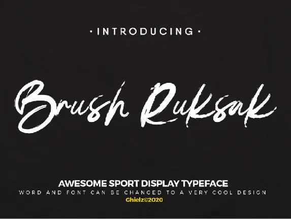 DEMO-BrushRuksak font