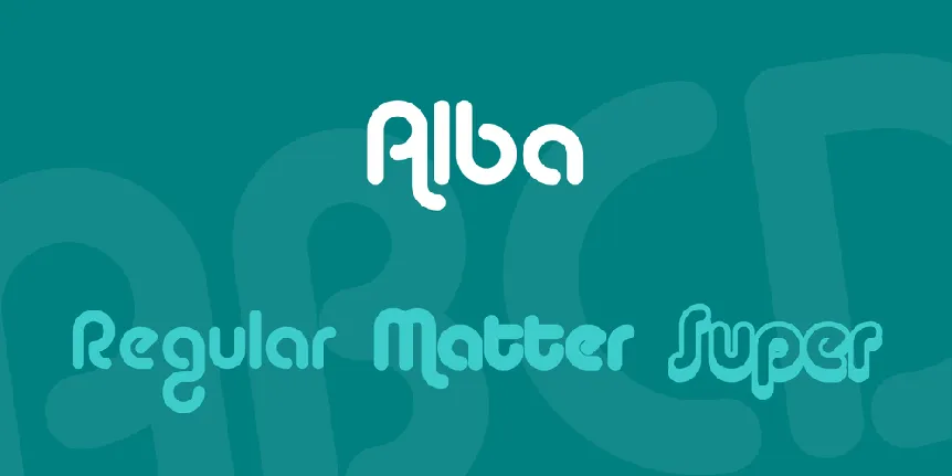 Alba font