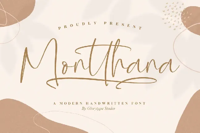 Montthana font