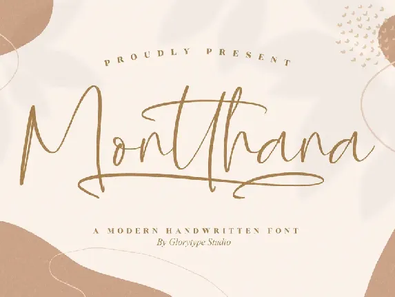 Montthana font