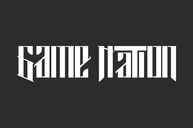 Game Nation font