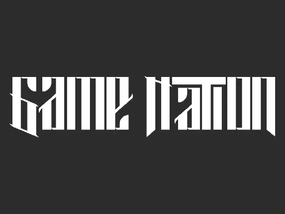 Game Nation font