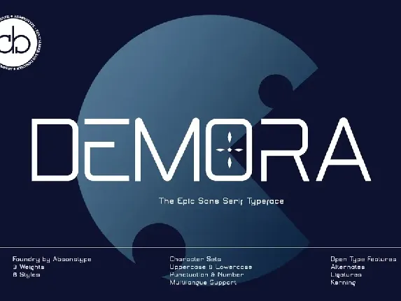 DEMORA font