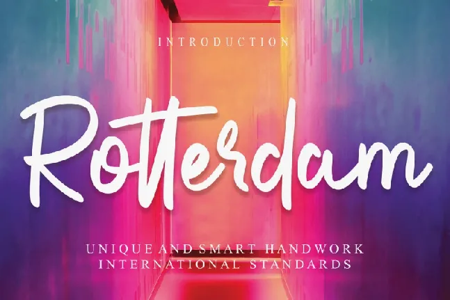 Rotterdam Brush font