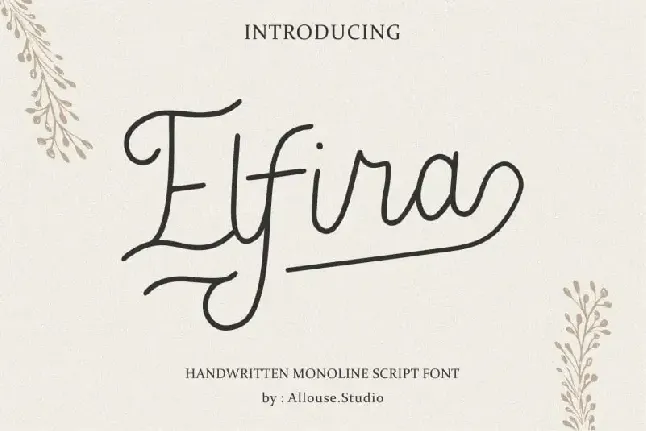 Elfira Script Family font