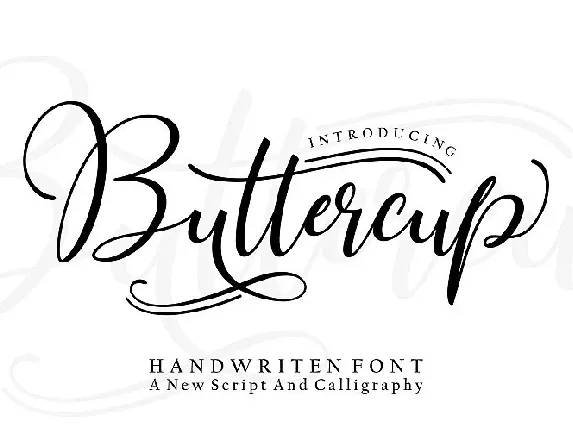 Buttercup Handwritten font