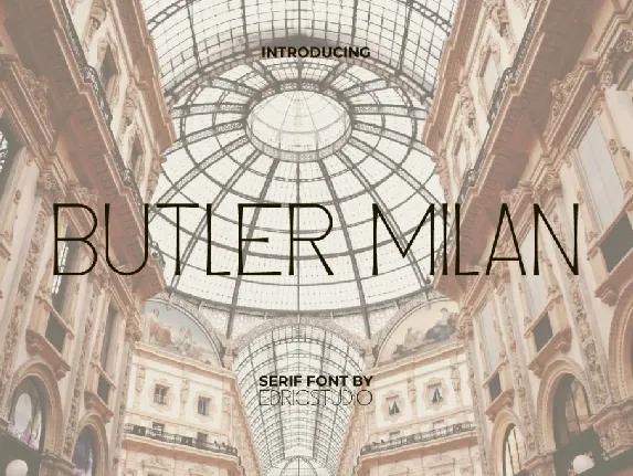 ButlerMilanDemo font