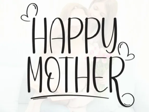 Happy Mother Display font