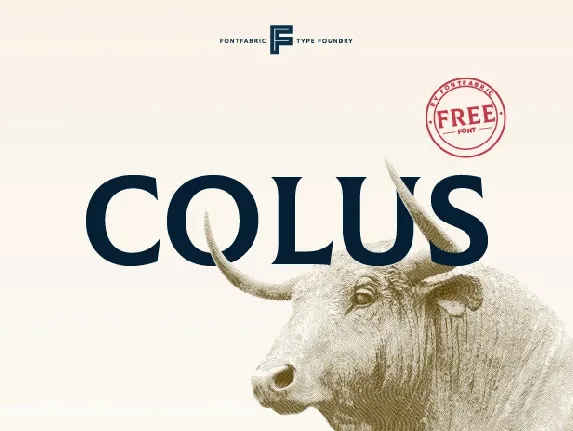 Colus Display font