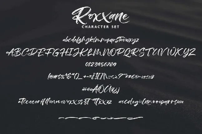 Roxxane font