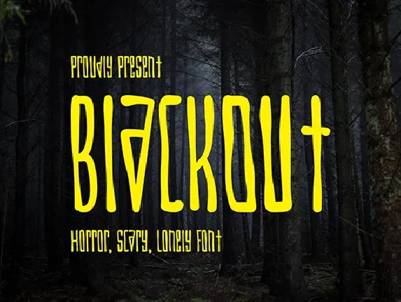 BlackOut-Demo font